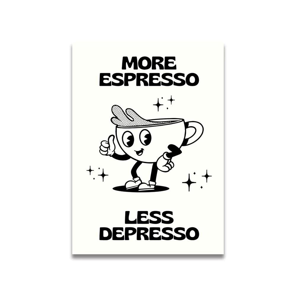 Vintage Pink Cartoon Print Canvas Posters Wall Art Poster Home Decor Canvas Print Painting  Living Room Bedroom Decor Unframed