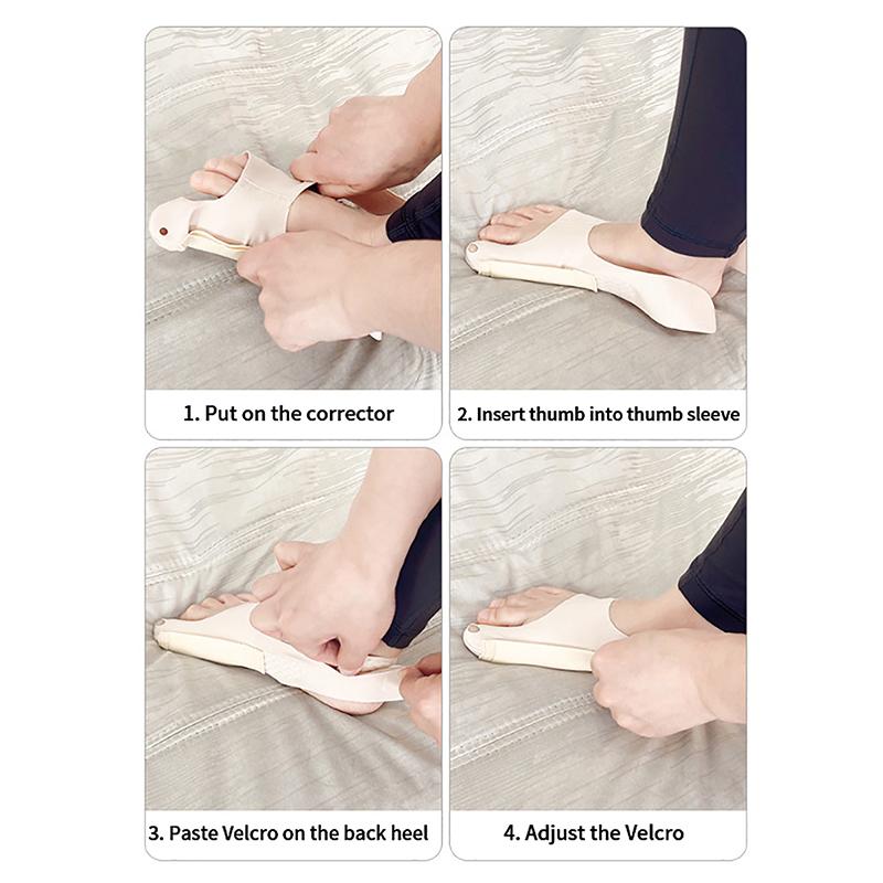 1 Pack Big Toe Protector Adjustable Unisex Soft Pedicure Socks for Bunions Orthopedic Bandage Foot Care Toe Correction