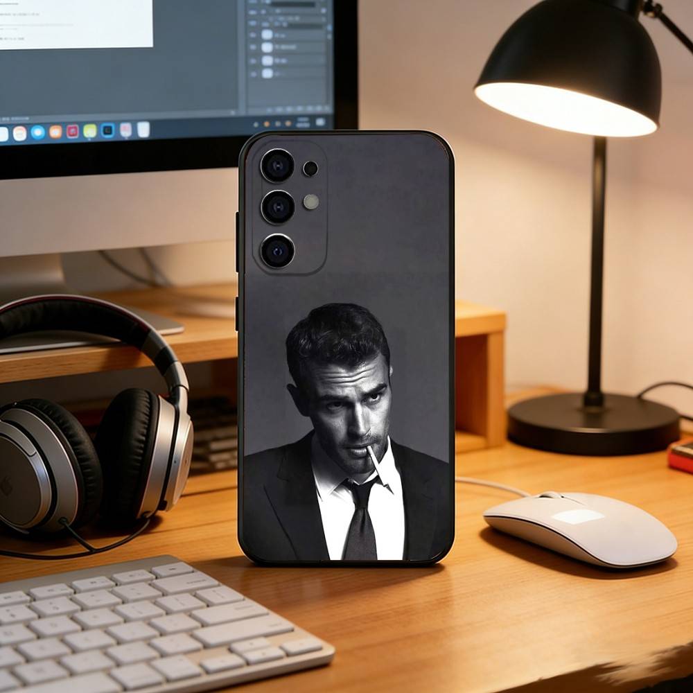 Actor T-Theo James Phone Case Black Silicone Soft For Samsung S25,S24,S21,S22,S23,S30,Ultra,S20,Plus,Fe,Lite