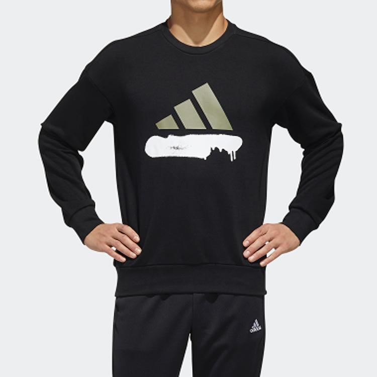 Adidas O2 Swt Bos Crew Neck Sweatshirt Men Tops Black FM9405