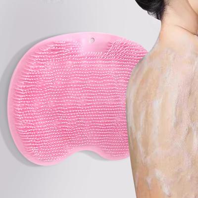 Lazy Bath Brush, Wall Rub Back Silicone Bath Brush, Back Rub Bath, Foot Massage, Foot Pad Rub Back Brush