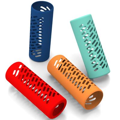 Glass Protective Cover Anti Scalding Cup Cover Silicone Anti Fall Milk Bottle Cover