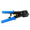 MANCOM 6P8P Crimping & Wire Stripping Pliers, EZ Multi-Color Through-Hole Crystal Head Network Cable Tool