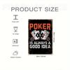 Vintage Poker Metal Tin Sign Wall Decor 20x30cm Bar Man Cave Pub Garage Art