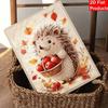 Animal Pearl Painting Handmade DIY Autumn Hedgehog Pearl Art Painting Stickers Home Decoration Gift