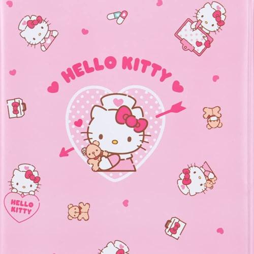 Sanrio PVC Hello Kitty Medication Notebook & Medical Examination Card Case 707988 with Zipper