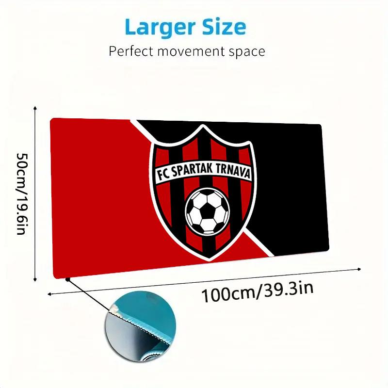 FC Spartak Trnava Mouse Pad, Large Gaming Desk Mat, Non-slip XXL Mousepad for Laptop & Tablet, Mini PC Playmat with Stitched Edges