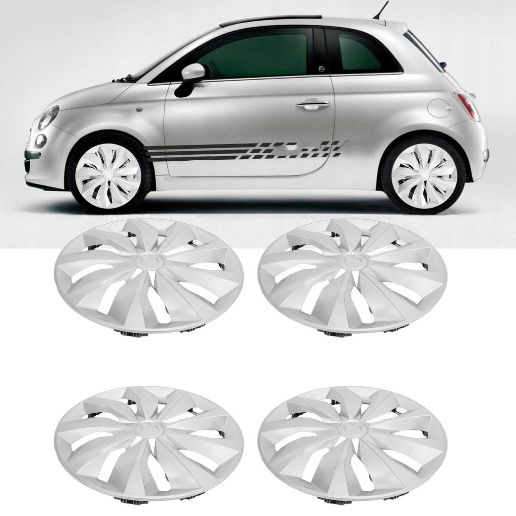 4 Pezzi Copricerchi 15 Pollici ABS Eleganti R15 Coprimozzi Sostituzione per Auto 208 Camion SUV