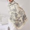 Large Imitation Cashmere Shawl Bohemia Double-sided Cape Ethnic Style Scarf  Travel Vacation