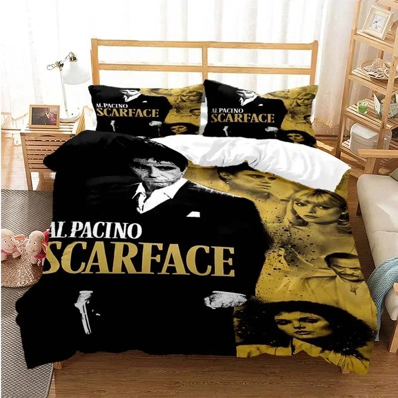 Scarface Comfortable Duvet Quilt Cover Pillowcase Bedding Set Children Bedroom Decoration Home Textile