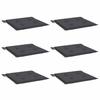 VidaXL Coussins de chaise de jardin 6 pcs anthracite 50x50x3 cm 314039