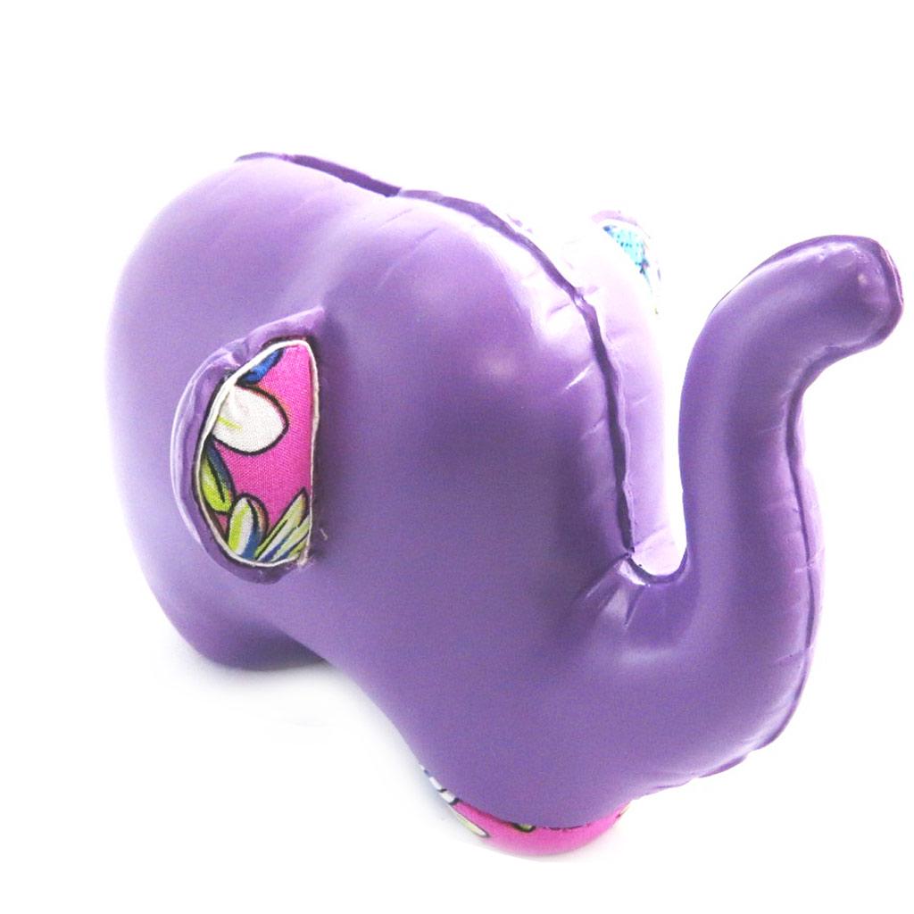 Frozen [N0890] - Resin Money Box 'Elephant' Purple - 17x13x11 Cm