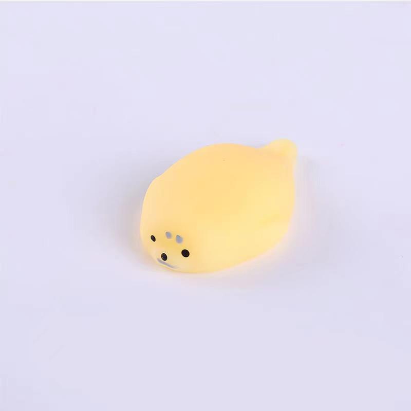 

Kawaii Small Plush White Seal Stress Ease Healing Plaything Kids Gift Anti-Stress Ball Fingertip Squeeze Fun Toy Table Cute Ornaments
