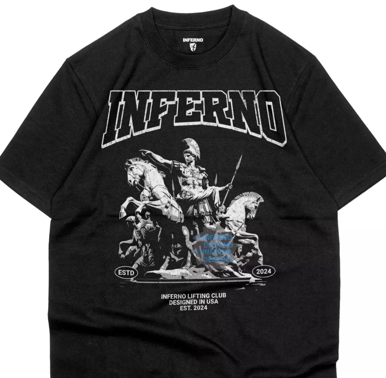 Inferno Roman Gym Pump Cover, Workout shirt, Greek Mythology, Comfort Colors Tee XL