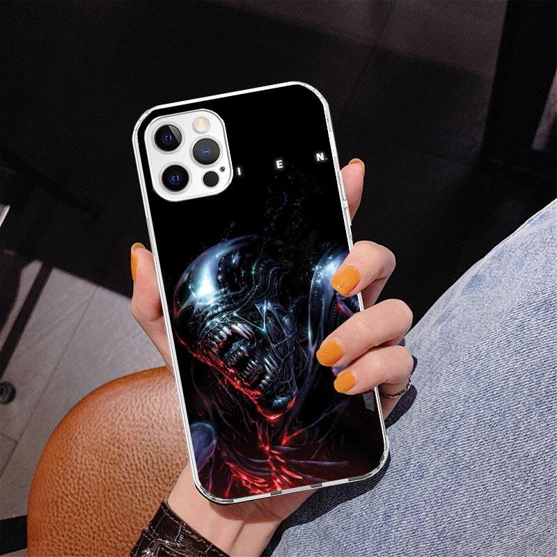 Cool A-Alien X-Xenomorph Phone Case For iPhone 17 Air 16 Pro Max 16E 15 + 14 Plus 11 12 13 Mini 7 8 SE Gift Print Cover Fundas