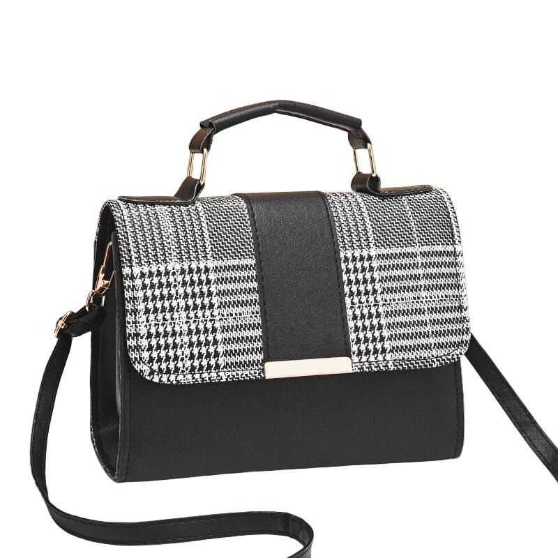 Trendy Women's Bags Hot Selling Cross-border Style Plaid Shoulder Bag