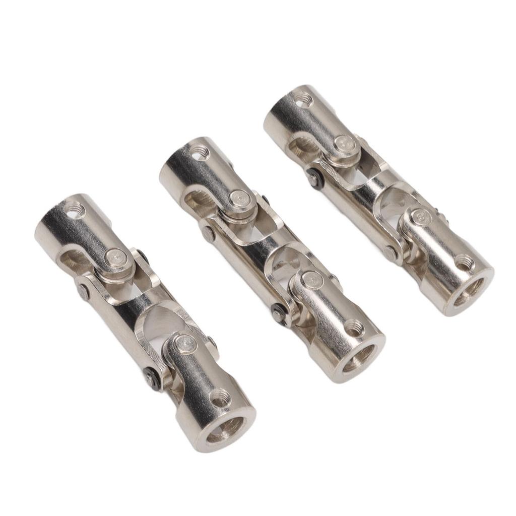 RC universalleddaksel 8 mm til 8 mm 3-seksjons roterbar stålkobling Styrekobling for RC