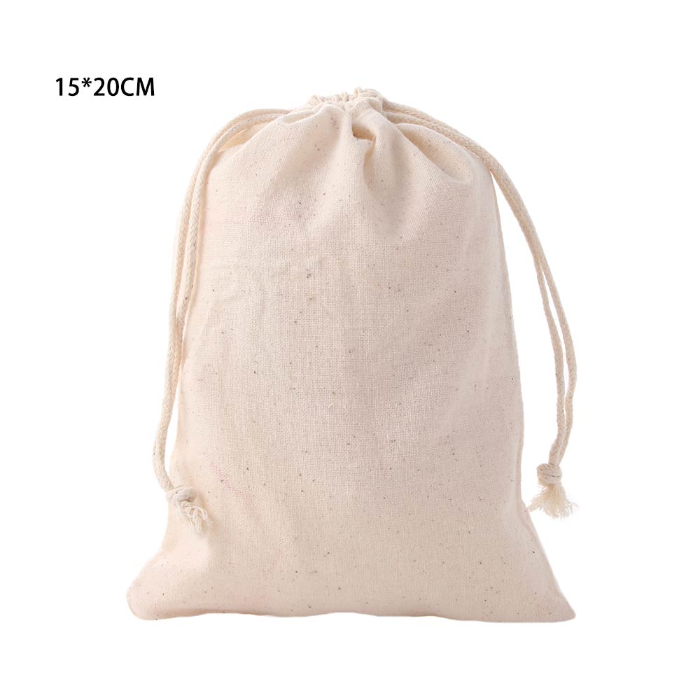 Cotton Fabric Dust Cloth Drawstring Storage Bag Clothes Socks/Underwear Shoes Receive Bag Home Sundry Kids Toy Storage Bags