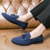 Fashion Brand Big Size Cow Suede Leather Men Flats 2025 New Men Casual Shoes High Quality Men Loafers Moccasin Driving Shoes