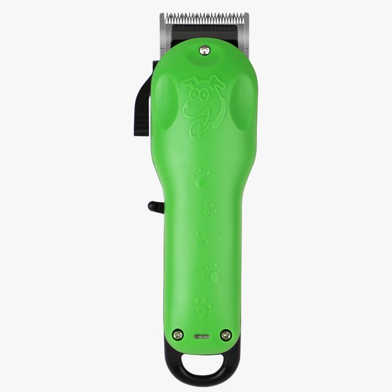 Electric Dog Hair Trimmer & Grooming Scissors Set Box Packaging зелёный