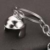 Keychain Pendant Motorcycle Shape Zinc Alloy Key Chain with Electroplated Double Helmet Design Cool Street Style Key Holder Backpack Car Accessory