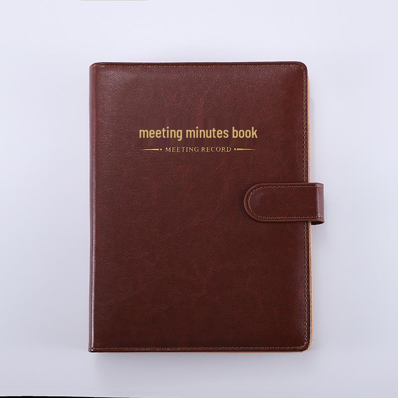 A5 Loose-Leaf Meeting Minutes & Diary Book with Card Slots and Custom Logo Feature A5