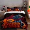 Fiery Wolf Design Bedding, Duvet Cover Sets, Duvet Covers, Pillowcases, Birthday Gifts (1 * Duvet Cover 2 * Pillowcases, Without Duvet Insert)