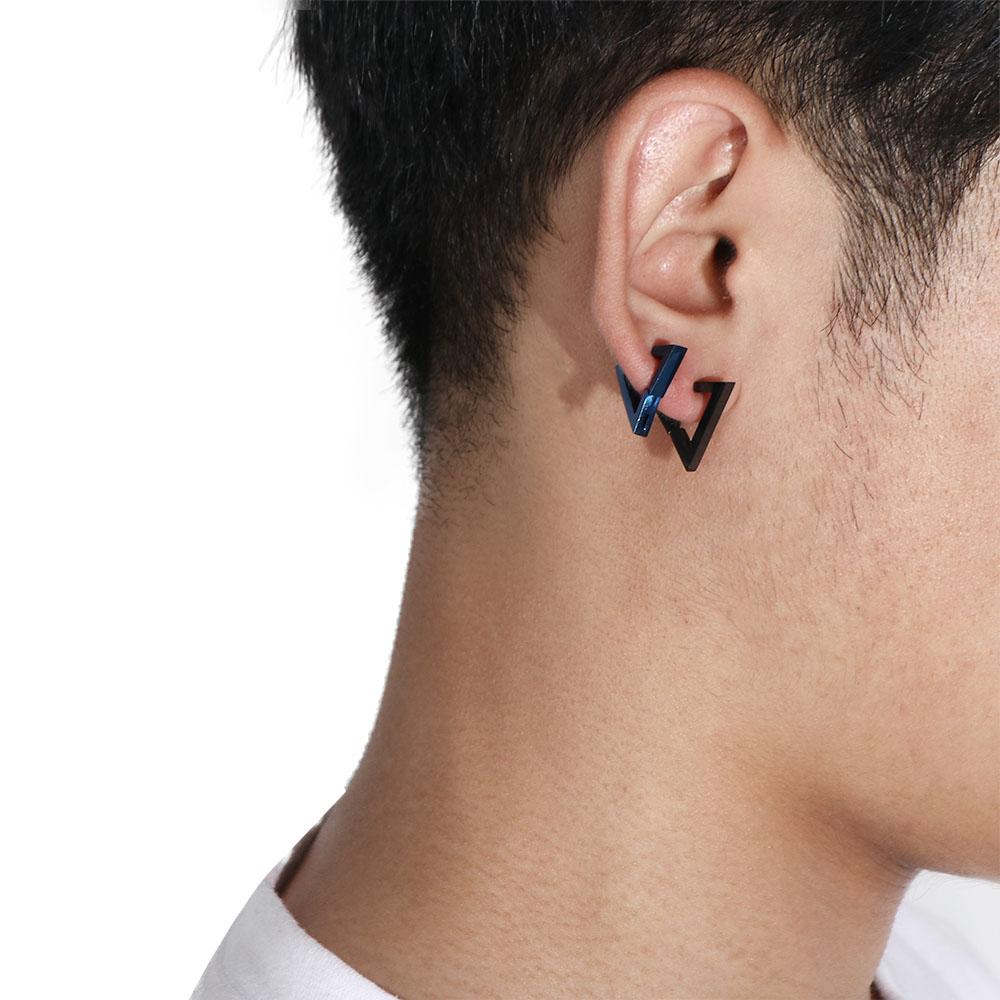 Jewelry For Men Stainless Steel No Pierced Women Ear Clip Triangle Clip On Earrings Korean Ear Cuff