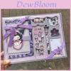 Hello Kitty Kuromi Melody Cinnamoroll Cartoon Password Lock Diary With Faux Leather Cover For Kids And Teens