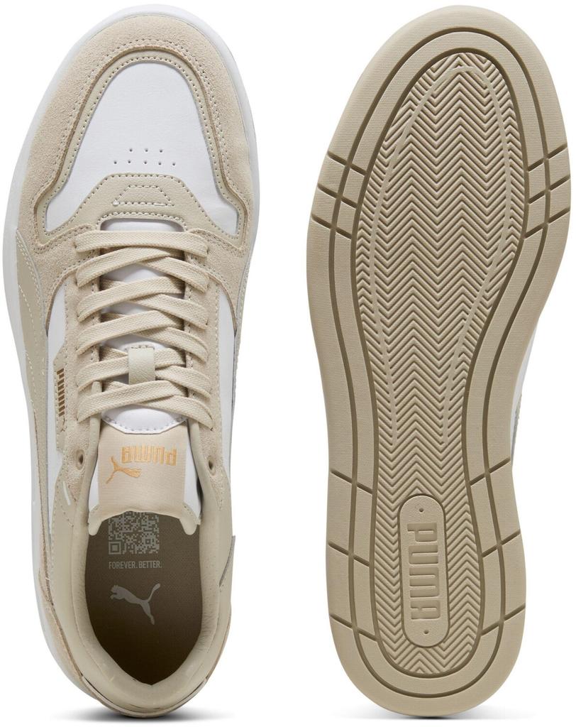 Кроссовки Puma Court Classic Suede Unisex белый/пустынная пыль/золото