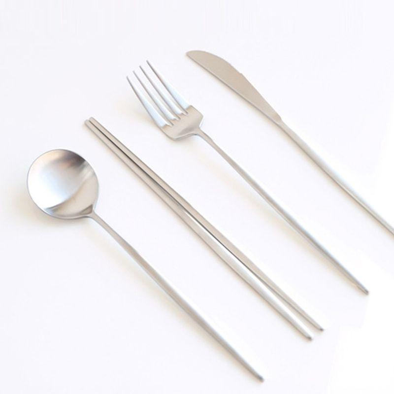 Reborn. J Mui Korean Silver Cutlery 4-Piece Set