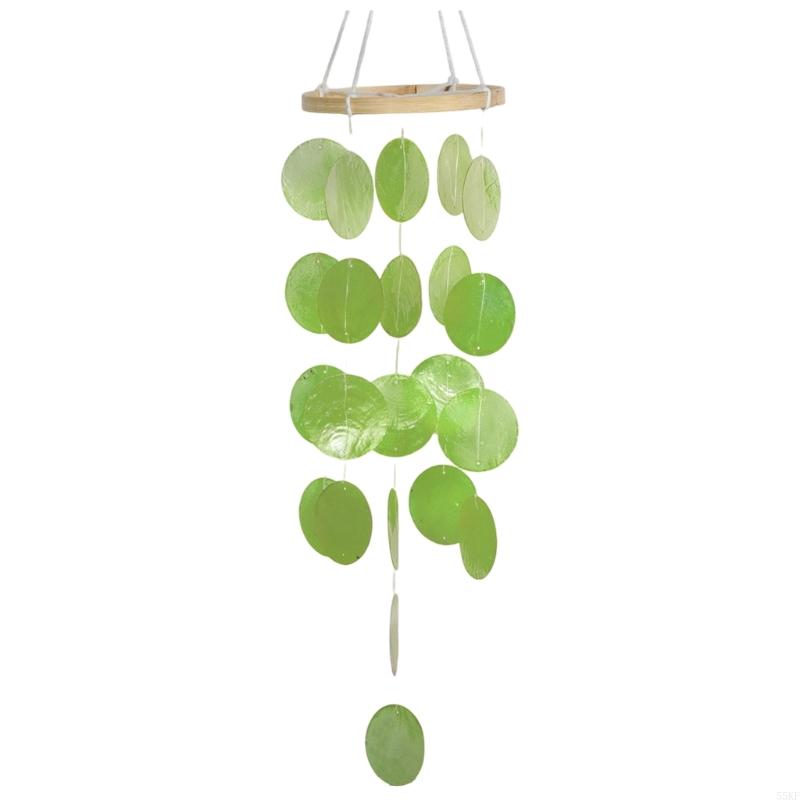 DIY Capiz Shell Hanging Wind Chimes Set for Window Balconies Bedroom Home Decors 55KF