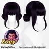 Movie Kpop Cosplay Wig Mira Rumi Zoey Demon Hunters Purple Black Red Long Hair Heat Resistant Synthetic Wigs Carnival Props