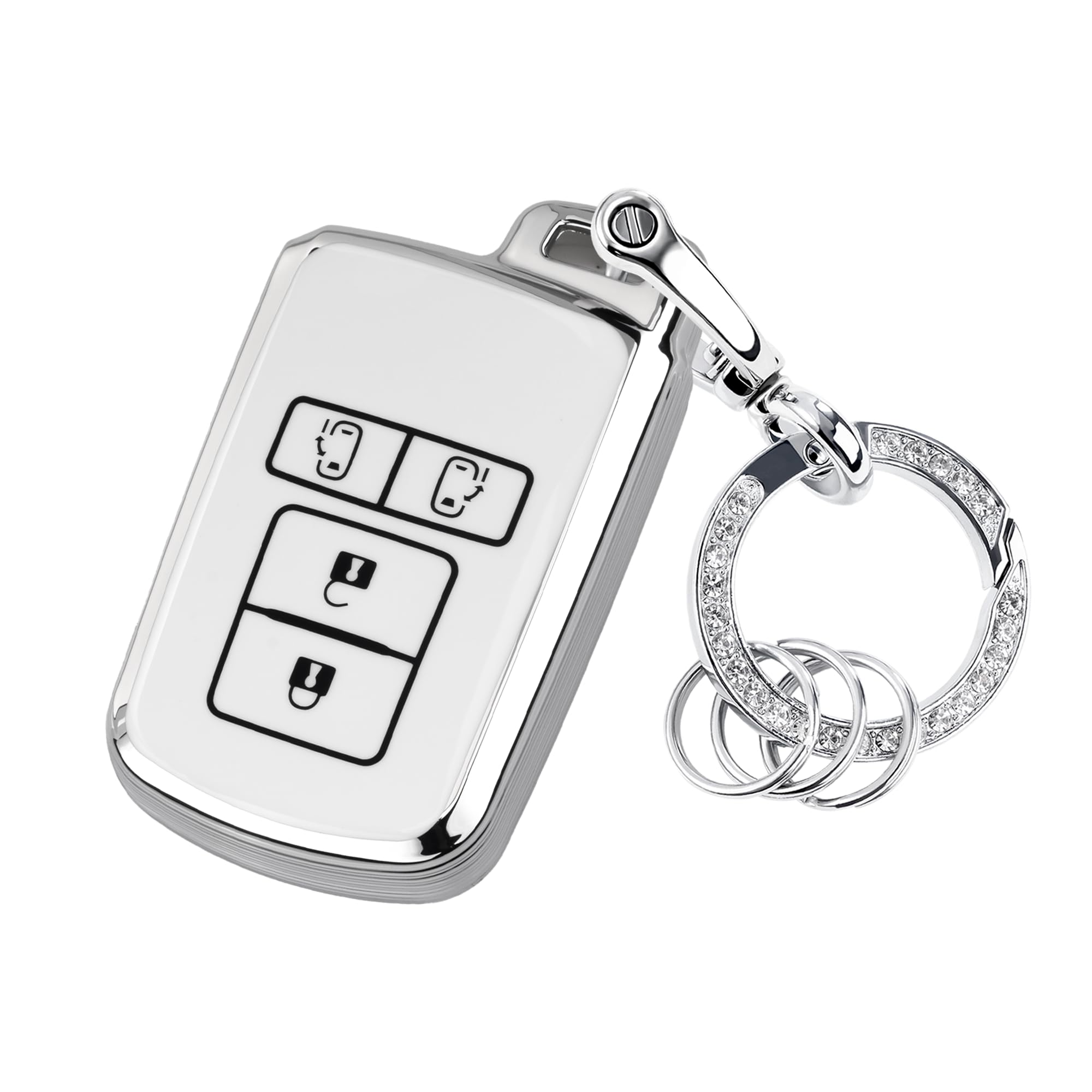 

Чехол для ключа Toyota, Серия Type 80, Voxy, Noah, Harrier 60 Series, Esquire Alphard, Sienta, белый