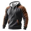 Men's Colorblock Sweatshirt Hoodie Men's Sports Large Size Casual Sweatshirt