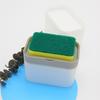 Automatic Press Soap Dispenser with Brush & Sponge for Easy Kitchen Cleaning