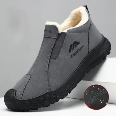 Men's Shoes Winter Warm Short Boots Comfortable and Casual Walking Shoes