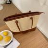 Summer Ins New Niche Retro Texture Underarm Bag Straw Weaving Bag Large Capacity Simple Toys