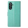 For Samsung Galaxy A26 5G Wallet Case Butterfly Floral Imprint PU Leather Phone Cover with Wrist Strap