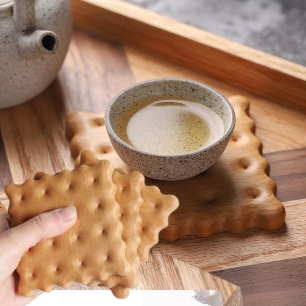 1 Stück Kreativer Keksförmiger Untersetzer Kekse Untersetzer Einzigartige Wohnkultur Geschenk für Kaffeeliebhaber,Tischunterlage Untersetzer für Wohnkultur