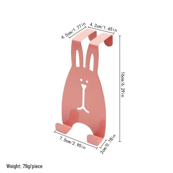 Custom Cartoon Christmas Door Hook Hanger - Wall Mounted Storage for Clothes & Hats