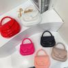 Fashion Jelly Bag Portable Shoulder Women'S Bag Candy Color Simple Casual Foreign Style Small Square Bag