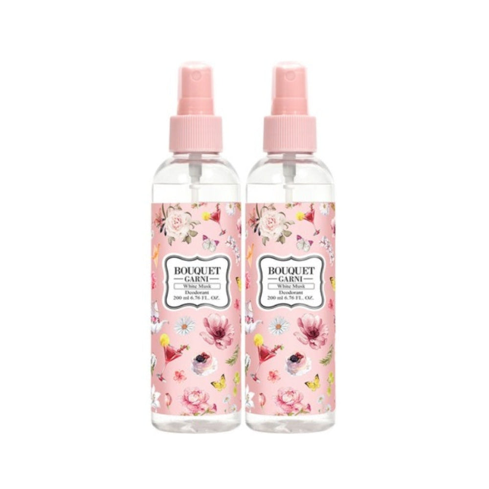 Bouquet Garni White Musk Deodorant 200ml*1Pc/2Pcs
