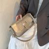 Stylish Summer Shoulder Bag For Women Small Square Casual Handbag In White Pink Black Silver