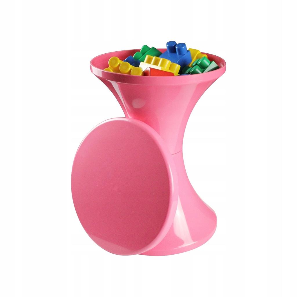 Plastic Hourglass Stool Polish Product Pink