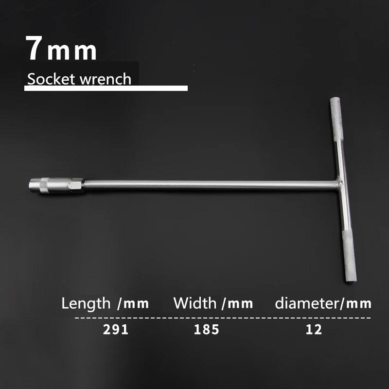 T-type Manual Socket Wrench External Hexagonal Automobile and Motorcycle Repair Wrench Nut Hexagonal T-bar