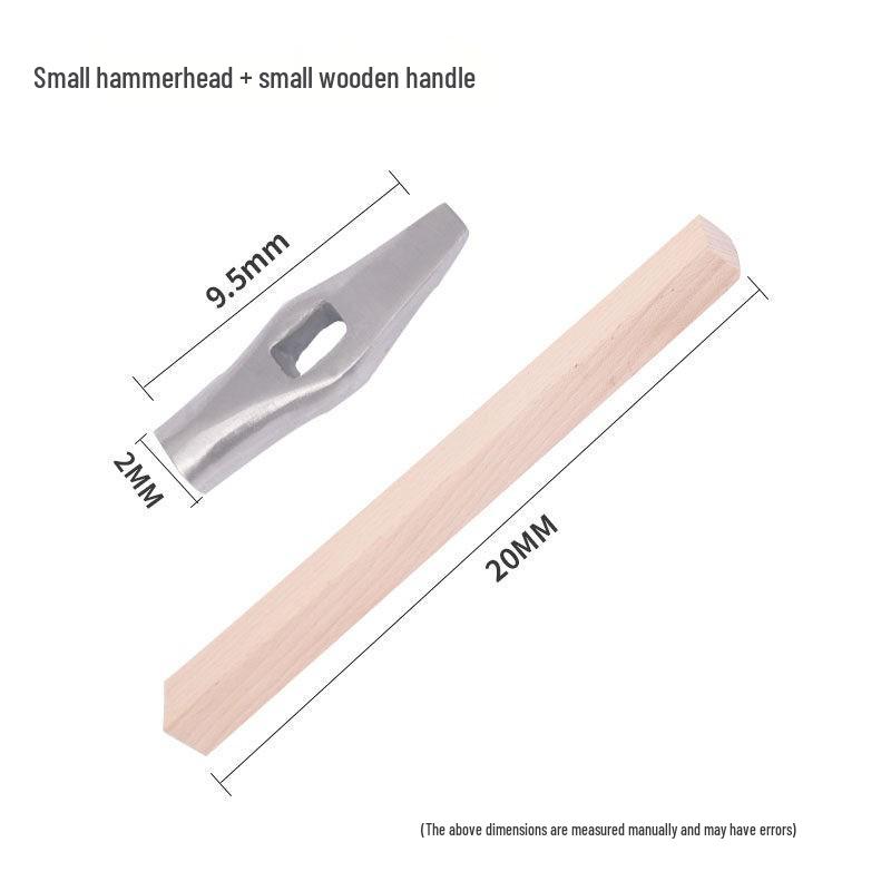 Large Goldsmith Steel Hammer with Round Head for Jewelry Making