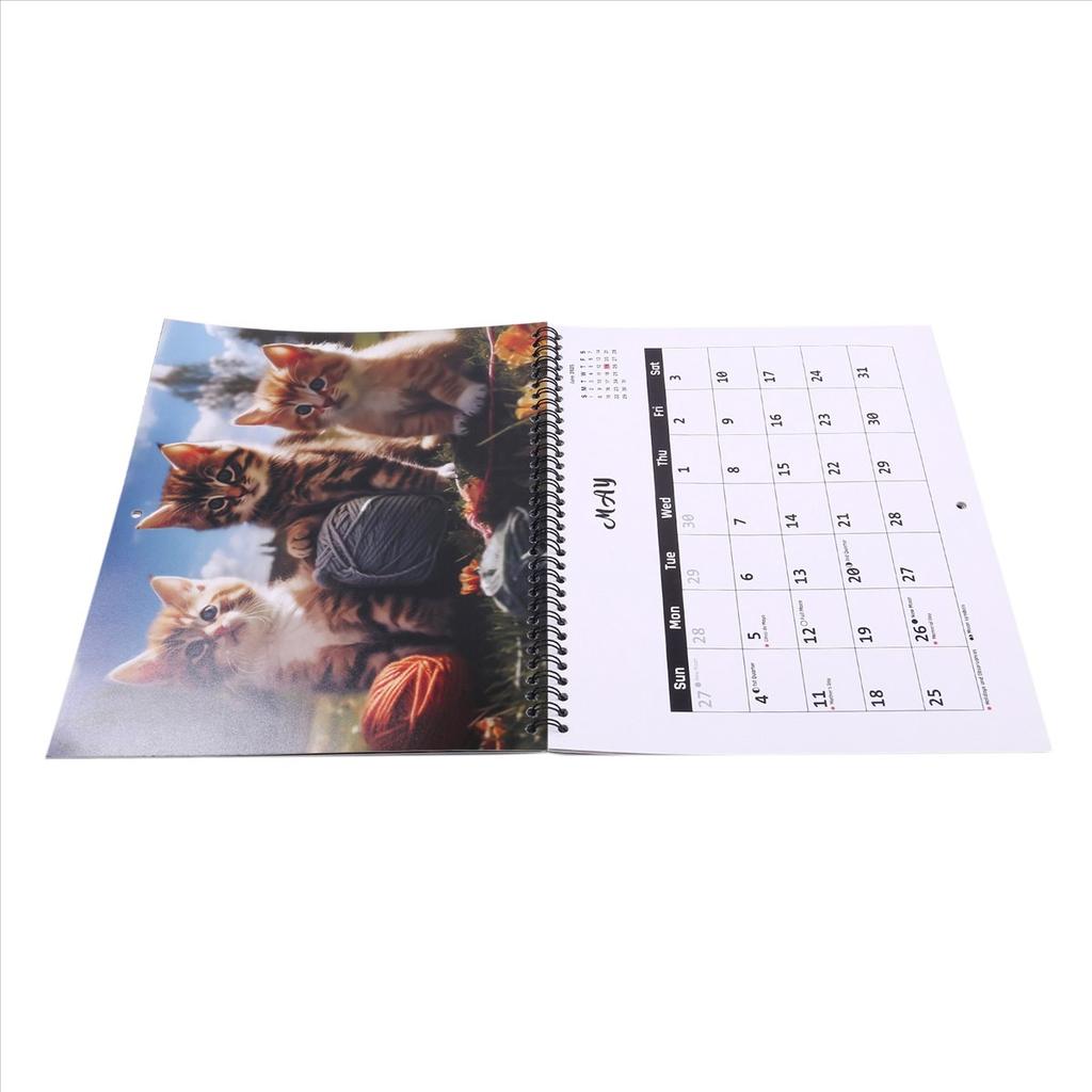 2025+ 2025 Calendar Cats Monthly Wall Calendar, Family Planner Calendar Organizer with Funny Fat Cats Images, for Cats Lovers