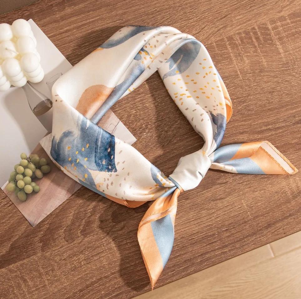 100% Mulberry Silk Scarf  Four Seasons Versatile Premium Printed Shawl