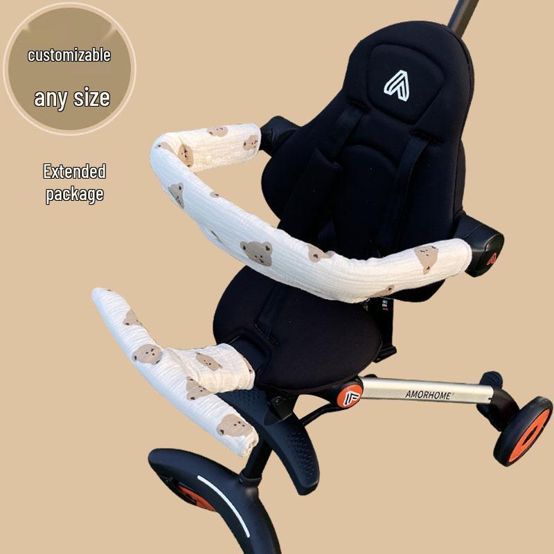 Ya De Zhu Baby Stroller Gloves with Guardrail & Water-Resistant Towel